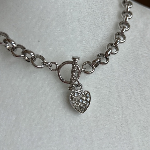 Beautiful Sterling Silver Necklace 🌸 18.5” - Picture 3 of 7